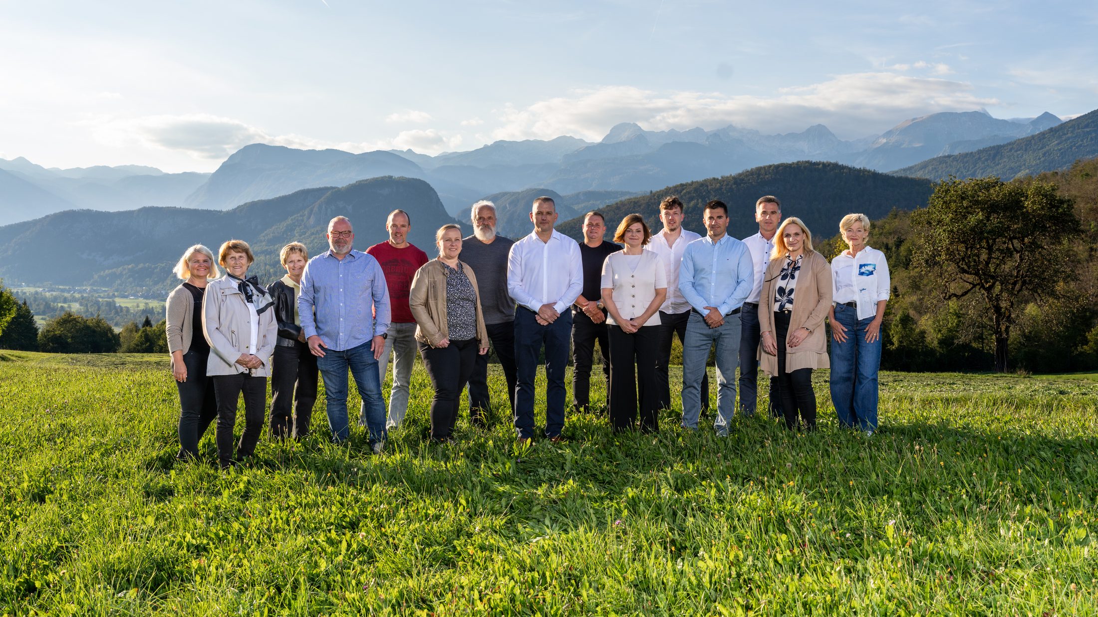 Tomaž Medja in kandidati liste Moj dom je v Bohinju
